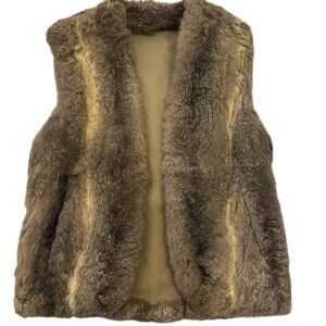 Chic Fur Vest in Earthy Tones